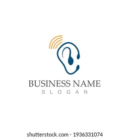Hearing Logo Template vector icon design