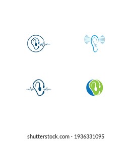 Hearing Logo Template vector icon design