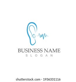 Hearing Logo Template vector icon design