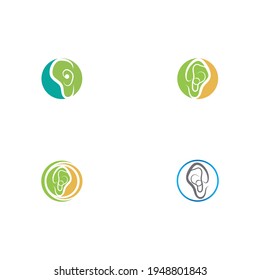 Hearing Logo Template vector icon design