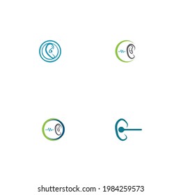 Hearing Logo Template vector icon design