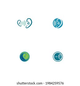 Hearing Logo Template vector icon design