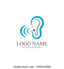 Hearing Logo Template vector icon design