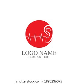 Hearing Logo Template vector icon design