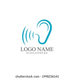 Hearing Logo Template vector icon design