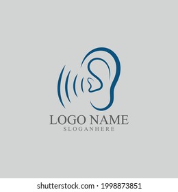 Hearing Logo Template vector icon design