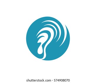 Hearing Logo Template vector icon design