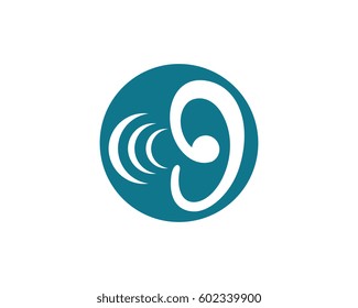 Hearing Logo Template vector icon design
