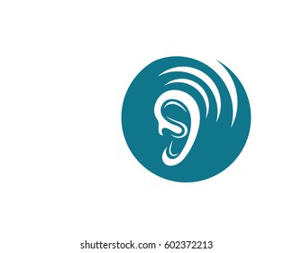 Hearing Logo Template vector icon design