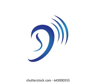 Hearing Logo Template vector icon design