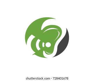 Hearing Logo Template vector icon design
