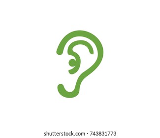 Hearing Logo Template vector icon design
