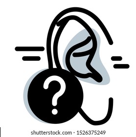 Hearing Problem - Stock Icon as EPS 10 File