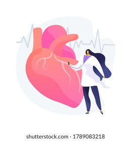 Hearing screening abstract concept vector illustration. Hearing loss evaluation quick test, ear problem screening, diagnosis, sound signal, disability detection, audiologist abstract metaphor.