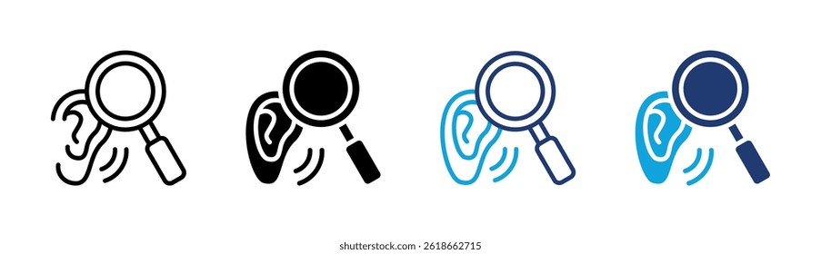 Hearing Test Icon Element For Design