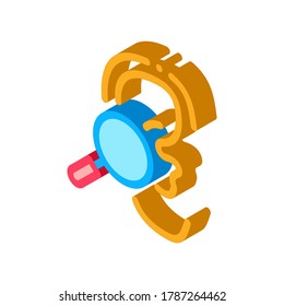 Hearing Test Icon Vector. Isometric Hearing Test sign. color isolated symbol illustration