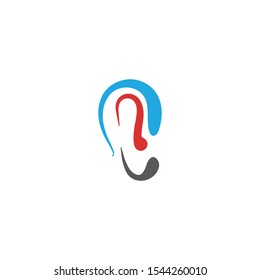 Hearing Vector Illustration design Logo template