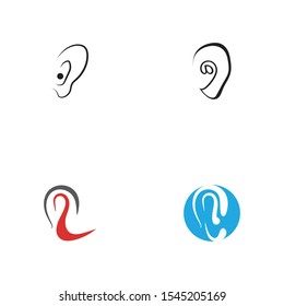 Hearing Vector Illustration design Logo template