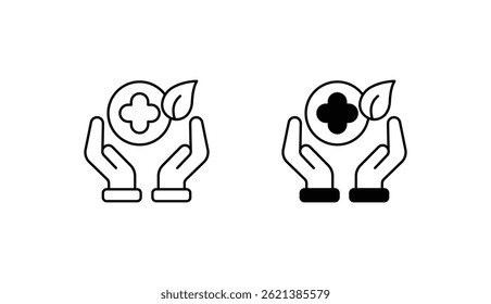 Hearlth Care icon design with white background stock illustration