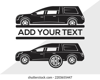 Hearses Monogram SVG Printable Vector Illustration