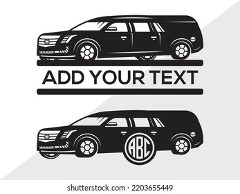 Hearses Monogram SVG Printable Vector Illustration