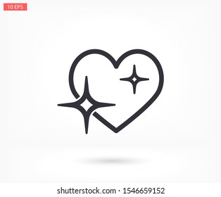 heart 10 eps bond icon design vector graphic