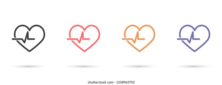 heart 10 eps bond icon design vector graphic