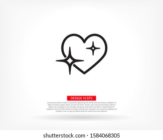 heart 10 eps bond icon design vector graphic