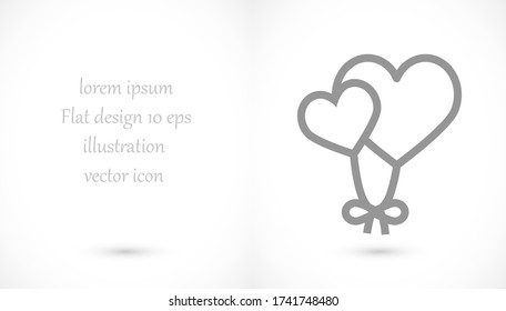 heart 10 eps bond icon design vector graphic