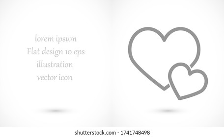 heart 10 eps bond icon design vector graphic