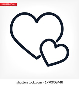 heart 10 eps bond icon design vector graphic