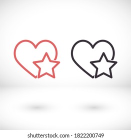 heart 10 eps bond icon design vector graphic