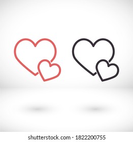 heart 10 eps bond icon design vector graphic