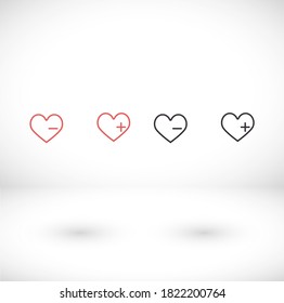 gráfico vectorial de diseño de icono de enlace de corazón 10 eps