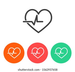 heart 10 eps icon design vector graphic
