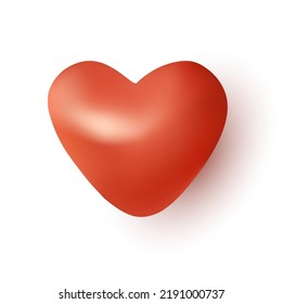 heart 3D. vector art and illustration.