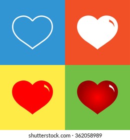 Heart - 4 style series