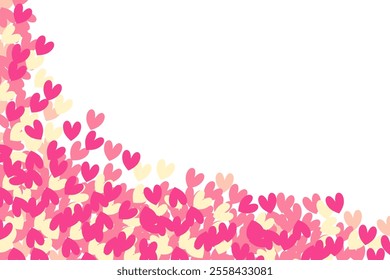 Heart abstract color minimalist background,valentine concept 