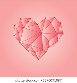 Heart abstract isolated on a white background , vector illustration