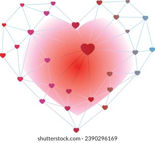 Heart abstract isolated on a white background