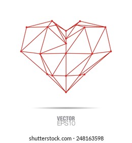 Heart abstract isolated on a white background
