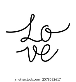 Heart. Abstract love symbol. Continuous line art drawing vector illustration with pink shape.