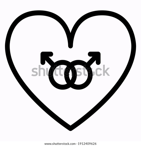 Heart. Abstract love symbol. happy couple\
valentines. vector illustration. valentine\
day