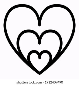 Heart. Abstract love symbol. vector illustration. valentine