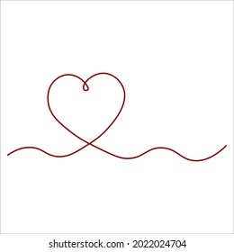 Heart. Abstract love symbol.art. vector