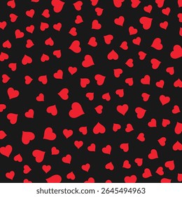 Heart Abstract Pattern. Love Background with Hearts for Valentine's day or Birthday. Vector.