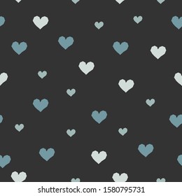 Heart Abstract Seamless Pattern. Modern Digital Design. Modern Fashion Scandinavian Style.