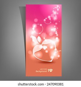 Heart. Abstract vector background. Eps 10.