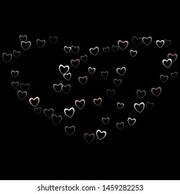 Heart abstract which consists of isolated elements. Modern style with beautiful elements in heart abstract. Can be used as print, wallpaper, cards, valentine cards, banner, background and etc.