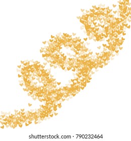 Heart abstract which consists of isolated elements. Modern style with beautiful elements in heart abstract. Can be used as print, wallpaper, cards, valentine cards, logo, background and etc.